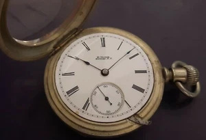 Private Label E. Alter Newark N.J. 120 Years Old ELGIN Pocket Watch 18Size 17J - Picture 1 of 11