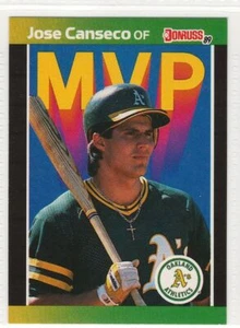 Jose Canseco 1989 Donruss Baseball #BC-5 Leichtathletik - Bild 1 von 2