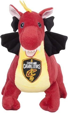 DRAGON Cleveland Cavaliers Mascot Plush by FOCO 12" Long 8" Tall Cover
