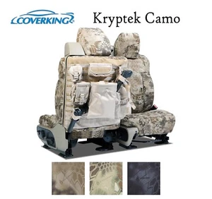 Coverking Custom Tactical Seat Covers Ballistic Kryptek Camo - Pick Color & Rows - Picture 1 of 15