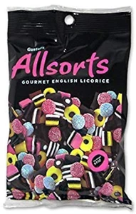 Caramelo de regaliz inglés gourmet Gustaf's AllSorts, bolsa de clavijas de 6,3 onzas - Imagen 1 de 12