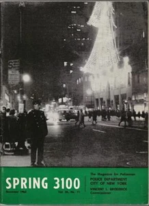 1965 PRIMAVERA 3100 RIVISTA POLIZIA NEW YORK CITY DICEMBRE 1965 - Foto 1 di 1