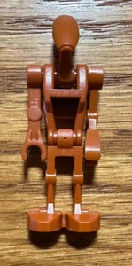 LEGO Star Wars dark orange BATTLE DROID minifigure with weapon - Picture 1 of 2
