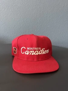 Vintage Sports Specialties Snapback Cap Montreal Canadians NHL Rare Single Line - Picture 1 of 4