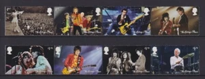 GRAN BRETAÑA 2022 LOS ROLLING STONES JUEGO COMPLETO DE 8 SELLOS - Imagen 1 de 1