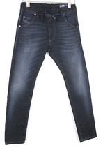 DIESEL Krooley-NE 0686F Men Jeans W26 Jogg Sweat Boys Zipped Blue Slim Carrot