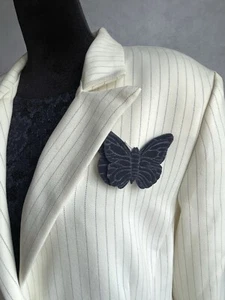 3 pcs navy lace top, navy pants, and white soft blazer by Jessica Howard size16 - Bild 1 von 11