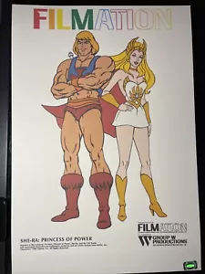 SHE-RA Animation Art Poster Print Vintage tv Show 80’s Show He-man FILMATION - Picture 1 of 2