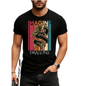Imagine Dragons Shirt, Colour Splash Art Dragon T-Shirt,Concert Shirt - Picture 1 of 11