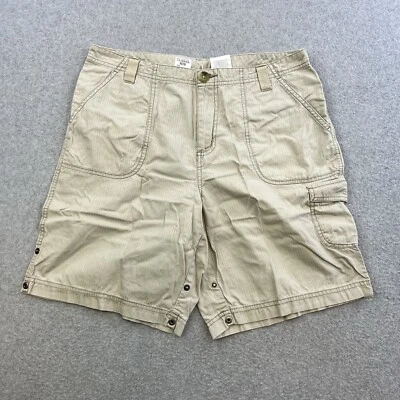 Pantalones Cortos de Senderismo Columbia XCO para Mujer 12 Caqui Frente Plano Broches a Presión Pantalones Exterior Foto 1 de 4