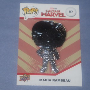 Upper Deck Funko Pop Card Marvel Maria Rambeau #87 Platinum  Silver