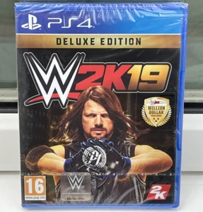 SONY PS4 WWE 2K19 2019 DELUXE EDITION UK PAL PLAYSTATION *FACTORY SEALED* RARE!! - Picture 1 of 5