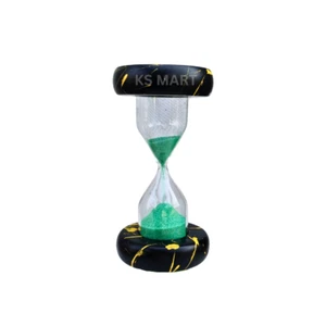 KS MART Sanduhr aus Holz mit grünem Sand Sanduhr I MINUTE - Bild 1 von 6
