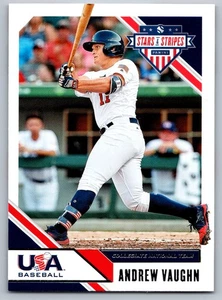 2020 Panini USA Stars & Stripes 89 Andrew Vaughn USA Baseball Card - Foto 1 di 2