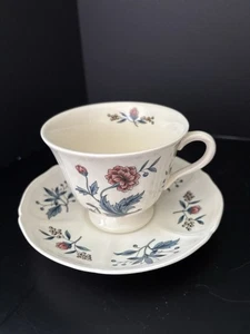Wedgwood Williamsburg Potpourri Footed Cup And Saucer - Picture 1 of 9