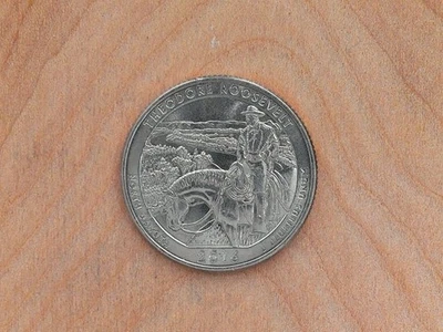 2016 D ATB Theodore Roosevelt Quarter Actual Coin # 2 - Image 1 of 2