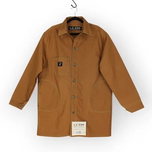 Cappotto da negozio giapponese LCKING marrone tela anatra USA SPEDIZIONE GRATUITA tuta puntatore marca - Foto 1 di 20