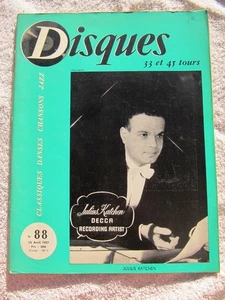 Julius Katchen French 1957 REVUE DISQUES Record Magazine 78-45-33 rpm Classical - Picture 1 of 2