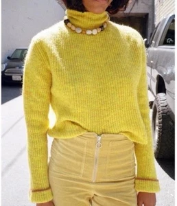 RARE Paloma Wool Sweater Wool Vestas in yellow Sz medium - Picture 1 of 10