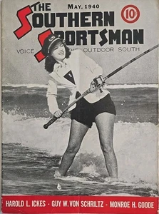 Vtg Southern Sportsman May 1941 Ft. Medina Lake & Port Aransas Book is creased - Picture 1 of 9