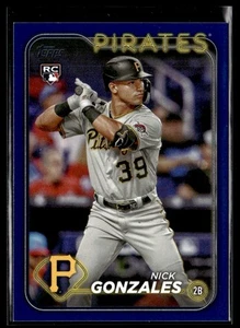 2024 Topps #168 Nick Gonzales Royal Blue - Picture 1 of 2