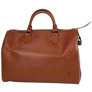Louis Vuitton Speedy 30 Boston Bag Handbag Epi Kenya Brown M43003 #BS2105 - Picture 1 of 8
