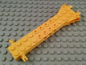 LEGO Yellow 12x2 Car Truck Vehicle Base with Technic Pins - Picture 1 of 1