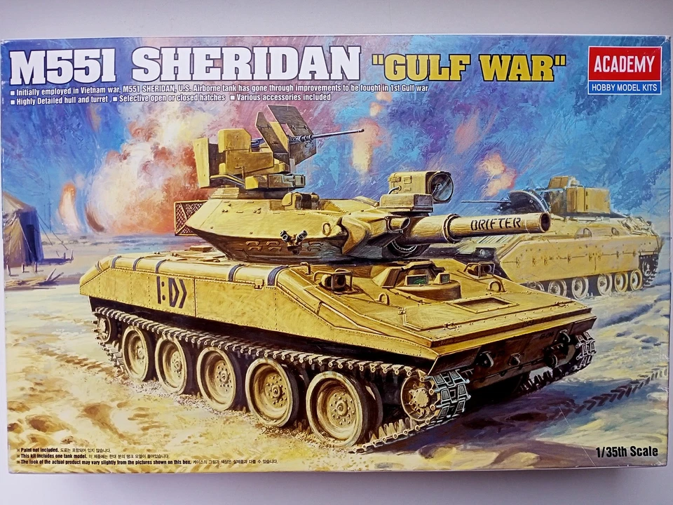 ACADEMY M551 SHERIDAN "GULF WAR" SCALA 1:35 COD.13208 - Immagine 1 di 1