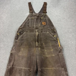 Carhartt Latzhose Erwachsene 34x30 braun Latzhose Double Knee Bib Duck Canvas... - Bild 1 von 15