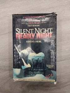 Silent Night Deadly Night Big Box VHS 1986 U.S.A. Horror 80s Christmas Slasher - Foto 1 di 11