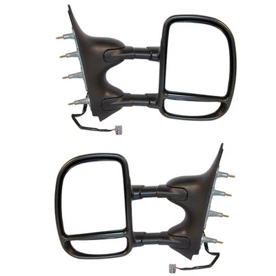 For 02-08 Econoline E-Series Van Power Dual Arm Tow Mirror Telescopic SET PAIR Foto 1 de 4