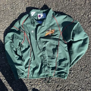 CHAMPION VINTAGE 1990s SEATTLE SUPERSONICS NBA GAME PUBLISHED WARM UP JACKET LARGE - Bild 1 von 6