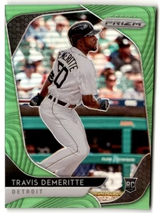 Travis Demeritte 2020 Panini Prizm Lime Green /125 #114 Detroit Tigers - Picture 1 of 2