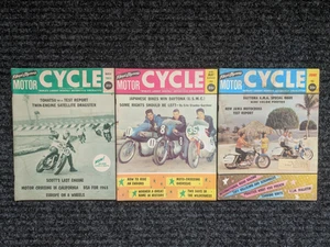 Vintage Original 1963  Floyd Clymer's Cycle Motorcycle Magazines 3 months - Picture 1 of 3