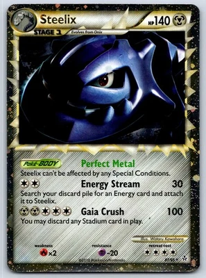 Steelix (Prime) - Unleashed 87/95 Holo Pokemon Card LP - Image 1 of 2