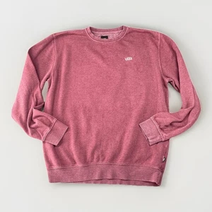 Vans Sudadera Para Hombres L Borgoña Pullover Cuello Redondo Informal Estilo Patinador Años 90 Y2K - Imagen 1 de 10