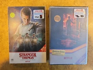 NEW Stranger Things Season 1 & 2 Two 4k UHD / Blu-Ray Target VHS Deluxe Edition - Picture 1 of 15