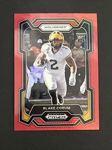 2024 Panini Prizm Draft Picks - Blake Corum #128 Red Prizm /299 (RC) - Bild 1 von 2