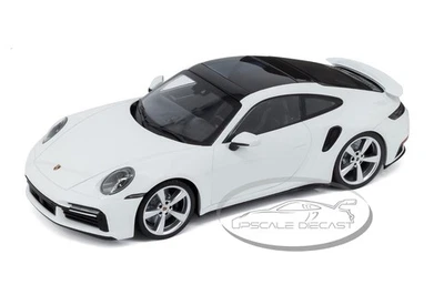 Minichamps 1:18 Porsche 992 911 Turbo S White Dealer Box New WAP021162ORTRB Sale - Image 1 of 3