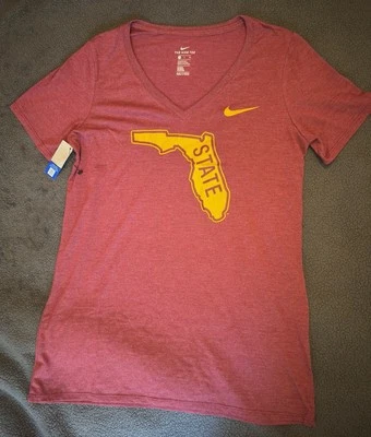 耐克 Florida State Seminoles FSU T 恤 561451-69X 女式小号 — 第 1/4 张图片