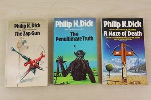 3X Philip K Dick  Paperback Books The Zap Gun, Penultimate Truth, Maze of Death - Picture 1 of 19
