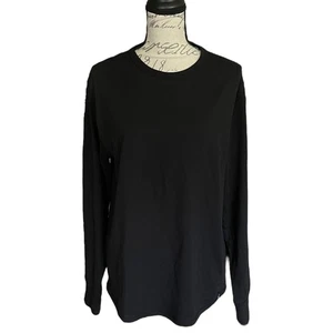 Lucky Brand Black Long Sleeve Cotton Blend Shirt Medium NWOT - Picture 1 of 4