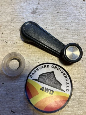 Toyota Land Cruiser FJ60 Ventana Gris REGULADOR PUERTA Manivela y Respaldo Foto 1 de 4