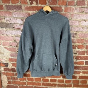Vintage Russell Athletic Hoodie Mens 2XL Gray Fleece Pullover Sweatshirt Y2K - Picture 1 of 6