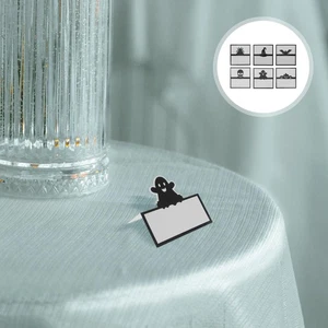 48 Stück Halloween Platzschild Dessert Tischetiketten Gothic Hochzeit Karten - Bild 1 von 12