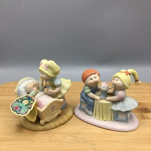 Vintage Cabbage Patch Kids Porcelain Figurines 1984. Made In Korea. - Picture 1 of 16
