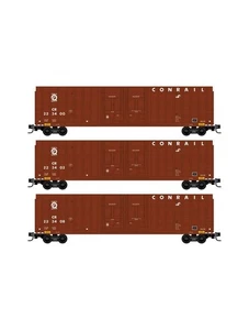 Micro Trains N Scale 993 00 181 Conrail Hi-Cube Boxcar 3 Pack - Picture 1 of 3