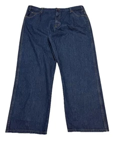 NEW Dickies 5 Pocket Work Jeans Mens 42 x 29 Blue Dark Wash Straight Leg Denim - Picture 1 of 8
