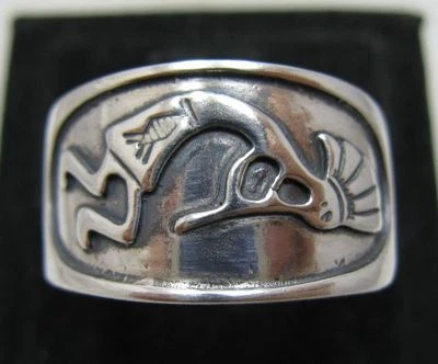 Genuine Sterling Silver Ring Mexican Band Stamped Solid 925 Handmade Empress - Image 1 of 4