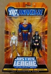 DC Universe Justice League Unlimited Confezione da 3 Galatea Superman Cacciatrice - Foto 1 di 2